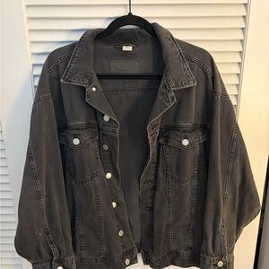 Charcoal Denim Jacket for Women